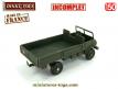 Le camion Mercedes Benz Unimog militaire en miniature de Dinky Toys sans bâche