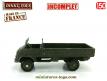 Le camion Mercedes Benz Unimog militaire en miniature de Dinky Toys sans bâche