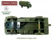Le camion Mercedes Benz Unimog militaire en miniature de Dinky Toys sans bâche