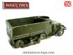 Le Half-track US miniature de Dinky Toys incomplet et repeint au 1/50e