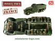 Le Half-track US miniature de Dinky Toys incomplet et repeint au 1/50e