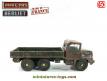 Le Berliet GBC 8KT militaire en miniature de Dinky Toys incomplet au 1/50e