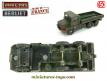 Le Berliet GBC 8KT militaire en miniature de Dinky Toys incomplet au 1/50e
