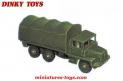 Le Berliet GBC 8KT militaire en miniature de Dinky Toys incomplet au 1/50e