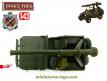 La Jeep Willys Hotchkiss porte canon SR en miniature de Dinky Toys au 1/43e