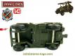 La Jeep Willys Hotchkiss porte canon SR en miniature de Dinky Toys au 1/43e