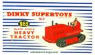 Les 2 chenilles vertes du Bulldozer miniature Blaw Knox Dinky Toys