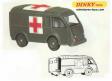 La porte arrière peinte de l'ambulance militaire Renault de Dinky Toys France