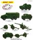 4 Pneus Dinky Toys 18/8 noirs striés pour miniatures militaires Dinky England
