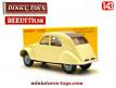 La 2cv Citroën 1961 miniature de Dinky Toys rééditée par Atlas au 1/43e