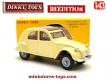 La 2cv Citroën 1961 miniature de Dinky Toys rééditée par Atlas au 1/43e