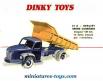 Le camion Berliet GLM10 benne carrière en miniature de Dinky Toys France