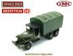 Le camion GMC 6x6 bâché militaire vert en miniature de Dinky Toys au 1/43e