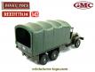 Le camion GMC 6x6 bâché militaire vert en miniature de Dinky Toys au 1/43e