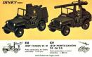 Le pare brise rabattable peint de la Jeep miniature de Dinky Toys France au 1/43e