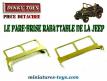 Le pare brise rabattable non peint de la Jeep miniature de Dinky Toys au 1/43e