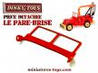 Le pare brise rabattable peint de la Jeep dépanneuse miniature Dinky au 1/43e