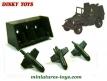 Le porte fusées SS10 en résine pour la Jeep miniature de Dinky Toys au 1/42e