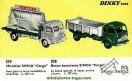 Les 5 gros pneus Dinky Toys 18/8 noirs et lisses de les camion Simca cargo Dinky