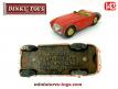 Le cabriolet Austin Healey 100 miniature par Dinky Toys au 1/43e incomplet