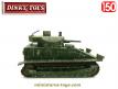 Le char anglais Medium Tank Vickers de 1924 en miniature Dinky Toys au 1/50e