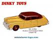 La Hudson Commodore Sedan miniature par Dinky Toys England au 1/43e