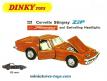 La Chevrolet Corvette Stingray miniature de Dinky Toys England au 1/43e