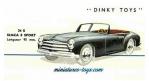 La Simca 8 Sport verte en miniature de Dinky Toys au 1/43e