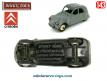 La 2cv Citroën modèle 1951 grise miniature de Dinky Toys France au 1/43e