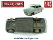 La Simca 9 Aronde berline miniature de Dinky Toys au 1/43e incomplète