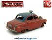 La Simca 9 Aronde Taxi miniature de Dinky Toys au 1/43e incomplète