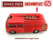 Le Bedford Fire Brigade pompiers miniature de Dinky Toys England incomplet