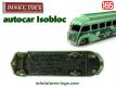 Le bel autocar Isobloc première série en miniature de Dinky Toys au 1/65e