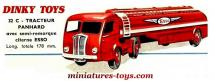 Le Panhard Movic semi remorque citerne Esso miniature de Dinky Toys au 1/50e