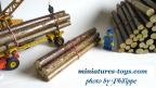 Les six grumes de bois pour le Willème fardier miniature de Dinky Toys France