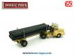 Le tracteur Unic et sa semi remorque fardier en miniature de Dinky Toys au 1/55e