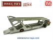 L'Unic Izoard et sa semi remorque porte autos Dinky au 1/55e à réparer