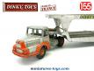 Le tracteur Unic Izoard et sa semi remorque porte voitures Dinky au 1/55e