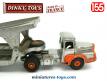 Le tracteur Unic Izoard et sa semi remorque porte voitures Dinky au 1/55e