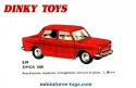 La Simca 1000 de 1962 bleue en miniature Dinky Toys au 1/43e