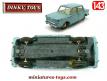 La Simca 1000 de 1962 bleue en miniature Dinky Toys au 1/43e