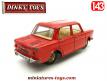 La Simca 1000 de 1962 rouge en miniature Dinky Toys au 1/43e