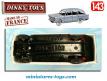 La Fiat 1800 familiale blanche en miniature par Dinky Toys au 1/43e repeinte