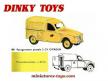 La 2cv Citroën Fourgonnette de la Poste en miniature Dinky Toys au 1/43e
