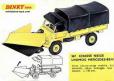 La bâche noire pour le Mercedes Unimog chasse neige miniature Dinky Toys