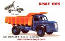 Le camion Berliet GLM10 benne Marrel en miniature Dinky Toys France au 1/50e