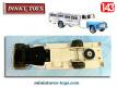 Le camion laitier Citroën P55 miniature de Dinky Toys au 1/43e incomplet