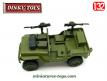 La Jeep SAS Commando miniature de Dinky Toys England au 1/32e incomplète