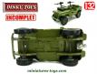 La Jeep SAS Commando miniature de Dinky Toys England au 1/32e incomplète