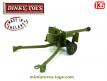 Le canon 6 Pounder miniature de Dinky Toys England au 1/35e